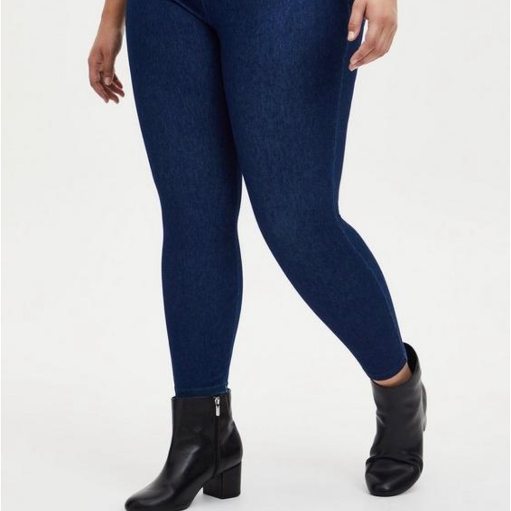 Torrid Faux Denim Leggings 1x NWT